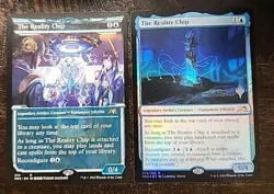 MTG (1×) The Reality Chip - Showcase English & (1×) Promo Kamigawa: Neon Dynasty - Image 1