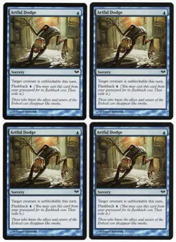 Artful Dodge x4 4x 2012 Dark Ascension PLAYSET Blue Common Sorcery MTG NM AZ1 - Image 1