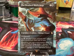 The Destined Black Mage (Borderless) [FIC - 447] - NM [Normal] TCG MTG - Image 1