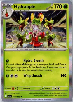 Hydrapple 018/182 Rare Destined Rivals Pokemon Holo NM/M - Image 1