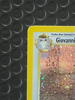 Giovanni's Persian SWIRL 8/132 Gym Challenge 2000 Holo WOTC Pokemon - Image 4