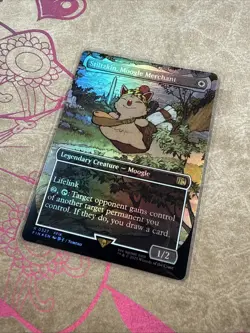 MTG Stiltzkin, Moogle Merchant (Borderless) Foil NM FINAL FANTASY Magic 327 - Image 3