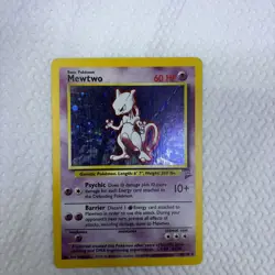 Mewtwo - 10/130 Base Set 2 2000 - WOTC Holo Pokemon TCG NM Super Clean swirl 💫 - Image 1