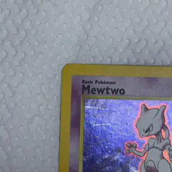 Mewtwo - 10/130 Base Set 2 2000 - WOTC Holo Pokemon TCG NM Super Clean swirl 💫 - Image 2