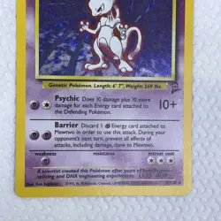 Mewtwo - 10/130 Base Set 2 2000 - WOTC Holo Pokemon TCG NM Super Clean swirl 💫 - Image 4