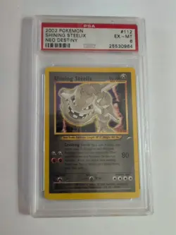 Pokemon 2002 Shining Steelix Neo Destiny Unlimited Holo 112/105 PSA 6 - Image 1