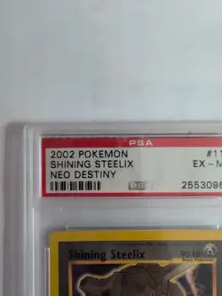Pokemon 2002 Shining Steelix Neo Destiny Unlimited Holo 112/105 PSA 6 - Image 3