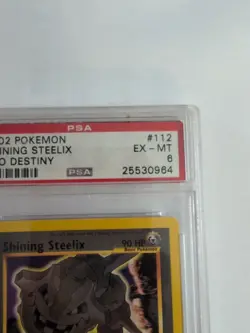 Pokemon 2002 Shining Steelix Neo Destiny Unlimited Holo 112/105 PSA 6 - Image 4