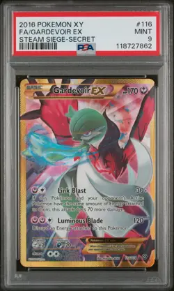 2016 POKEMON XY STEAM SIEGE #116 FA/GARDEVOIR EX STEAM SIEGE-SECRET PSA 9 - Image 1