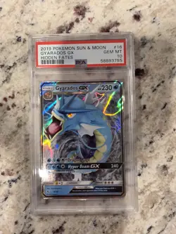 PSA 10 Pokemon Gyarados GX 16/68 Hidden Fates Ultra Rare Holo - Image 1