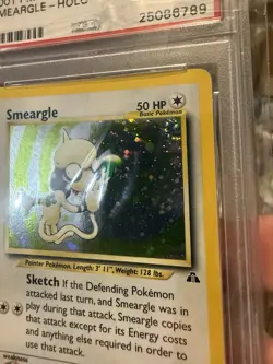 2001 POKEMON NEO DISCOVERY #11 SMEARGLE-HOLO PSA 9 Old Cert - Image 2