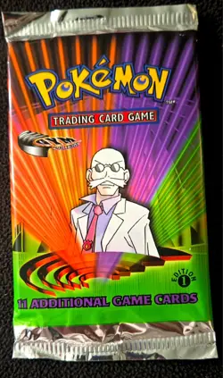 Pokemon Gym Challenge 1st Edition Vintage Booster Pack 1999-2000 New Sealed - Image 1