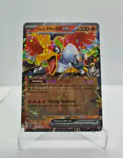 Pokemon Ethan's Ho-Oh EX 039/182 Sv10 Destined Rivals Full Art Holo - Image 1