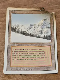 MTG Revised Taiga Dual Land Magic the Gathering Rare #2 - Image 1