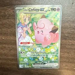 Pokemon Lillie's Clefairy EX 184/159 Sv09 Journey Together 190 HP Holo SIR - Image 1