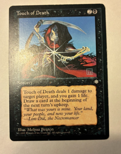 MTG Touch of Death Ice Age LP common - Image 1