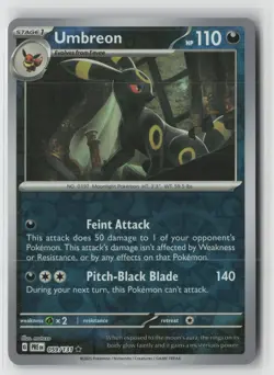 Umbreon 059/131 Holo Rare SV: Prismatic Evolutions Pokemon Reverse Holo NM - Image 1