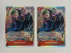 LOT (2) - One Piece TCG Roronoa Zoro EB04-007 SR ENGLISH OP15 - Image 1