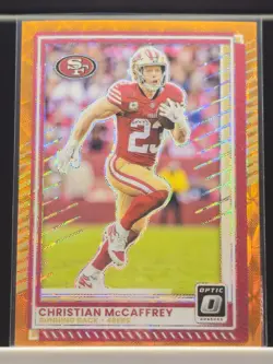 2025 Donruss Optic Christian McCaffrey #119 Orange Scope /79 - Image 1