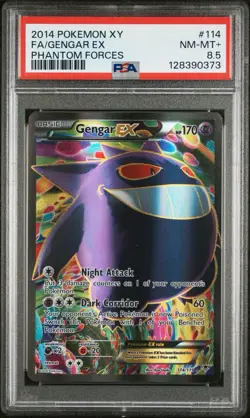 Gengar EX (114 Full Art) 114/119 XY - Phantom Forces Holo - Image 1