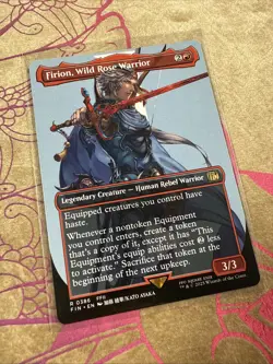 MTG Firion, Wild Rose Warrior (Borderless) Final Fantasy - Image 3