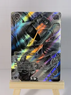 Violent Betrayal UR-ALT AOT01 172/297 Attack On Titan Battle Universus NM Card - Image 1