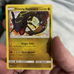 Pokemon TCG Shining Rayquaza Holo Rare Card Shining Legends 56/73 - Image 3