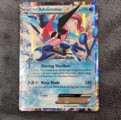 Pokemon Ash-Greninja EX XY133 Promo Full Art Holo Basic Card HP170 Water English - Image 1