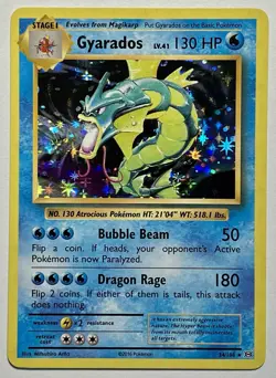 Gyarados 34/108 (LP) Holo Rare XY Series: Evolutions 2016 Pokemon Card TCG - Image 1
