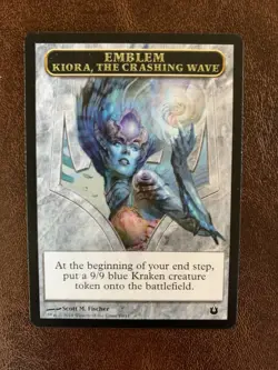 MTG Emblem - Kiora, The Crashing Wave - Born of the Gods - Image 1