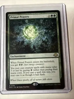 MTG Primal Prayers Modern Horizons 3 Regular - Image 1