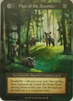 Pigs of the Sounder Regular - Sorcery: Contested Realm, Arthurian Legends - Image 1