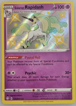 Galarian Rapidash SV048/SV122 Shining Fates: Pokemon Shiny Vault Holo NM - Image 1
