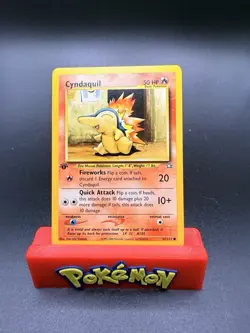 Pokemon TCG Cyndaquil Neo Genesis 57/111 1st Edition Common WOTC Vintage NM - Image 1