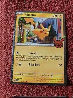 (Lot of 4) Pokemon TCG Halloween Trick Or Trade 2024 Pikachu #18/91 Cosmos Holo - Image 3