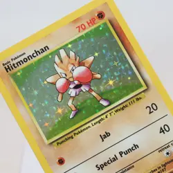 Pokemon TCG - Hitmonchan 7/102 Base Set Holo Rare WOTC - EXC - Image 1