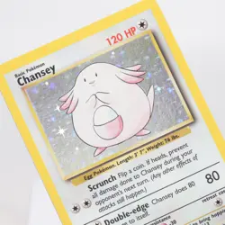 Pokemon TCG - Chansey 3/102 Base Set Holo Rare WOTC - EXC - Image 1
