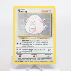 Pokemon TCG - Chansey 3/102 Base Set Holo Rare WOTC - EXC - Image 2