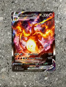 Pokemon TCG Cards Charizard VMAX SWSH261 Alternate Art Black Star Promo NM-M - Image 1