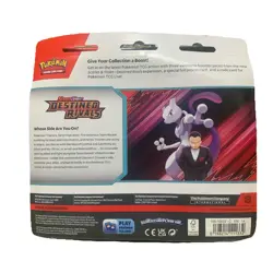 Pokemon Destined Rivals 3 Booster Pack Blister Zebstrika Pokemon - NEW SEALED - Image 2