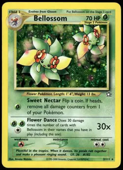 Pokemon Bellossom Holo Rare Neo Genesis 003/111 NM Holo - Image 1