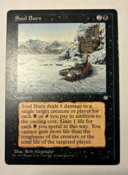 MTG Soul Burn Ice Age LP common - Image 1