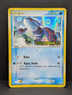 Kyogre 6/106 Emerald Reverse Holo Rare Pokemon TCG Nintendo HP+ - Image 1