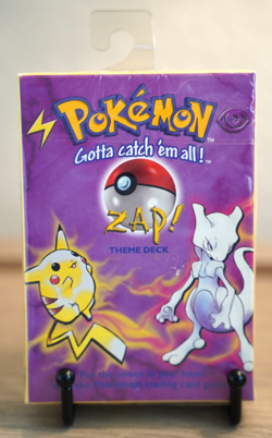 ZAP Theme Deck Pokemon Wizards of the Coast Factory SEALED 1999 Base set - Image 1