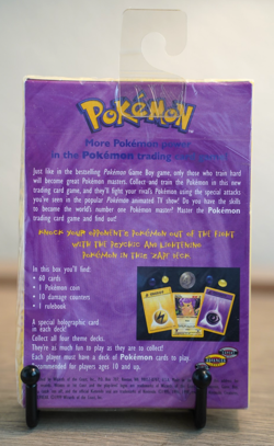 ZAP Theme Deck Pokemon Wizards of the Coast Factory SEALED 1999 Base set - Image 2