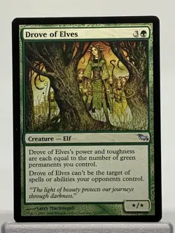 MTG Drove of Elves - LP Shadowmoor 112/301 - Magic: The Gathering (A) - Image 1