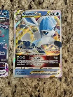 Pokemon TCG Jumbo Eeveelution Lot Vaporeon Vmax Alt Art & Glaceon Vmax NM - Image 3