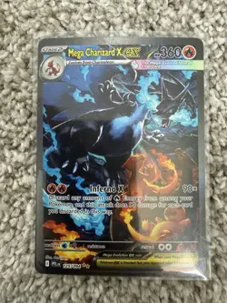 2025 Pokemon Phantasmal Flames MEGA CHARIZARD X EX #125/094 SIR English - Image 1