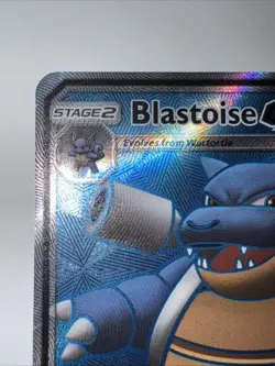 Pokemon TCG Blastoise GX SM189 Promo Full Art Holo Sun Moon Black Star clean LP - Image 4