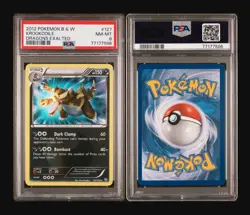 2012 POKEMON B&W DRAGONS EXALTED #127 KROOKODILE PSA 8 - Image 3